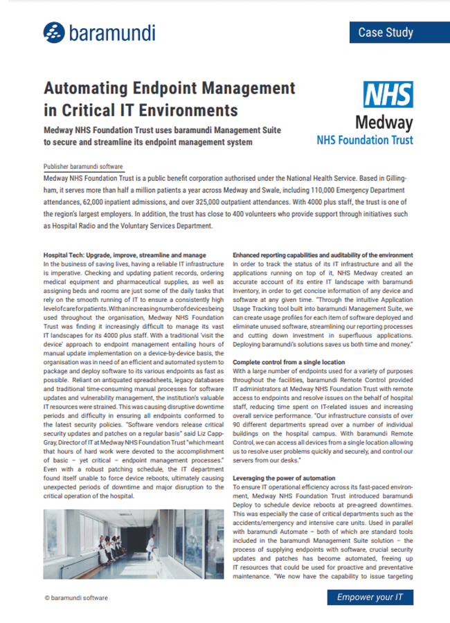 Automating Endpoint Management in Critical IT Environments