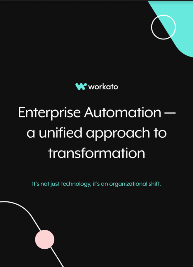 Enterprise Automation — A Unified Approach to Transformation